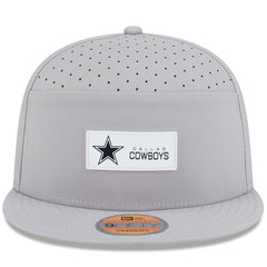 Dallas Cowboys New Era 2025 Sideline Split Panel 9FIFTY Snapback Hat - Gray Hats