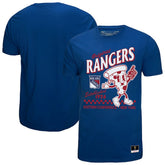 New York Rangers Mitchell & Ness Local Food T-Shirt - Blue | US 202629818