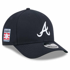 Atlanta Braves New Era Baseball Hall of Fame 9FORTY M-Crown Adjustable Hat - Navy Hats