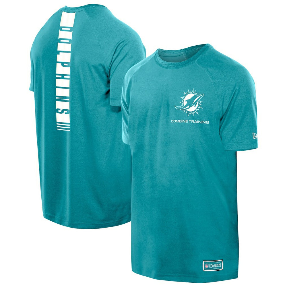 Miami Dolphins New Era Functional Fandom Reflective T-Shirt - Aqua T-shirts