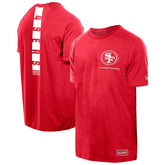 San Francisco 49ers New Era Functional Fandom Reflective T-Shirt - Scarlet T-shirts