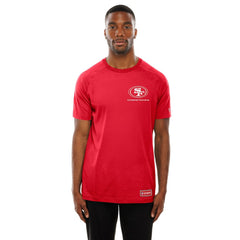 San Francisco 49ers New Era Functional Fandom Reflective T-Shirt - Scarlet T-shirts