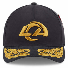 Los Angeles Rams New Era x Alpha Industries A-Frame 9FORTY Adjustable Hat - Black Hats