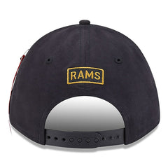 Los Angeles Rams New Era x Alpha Industries A-Frame 9FORTY Adjustable Hat - Black Hats