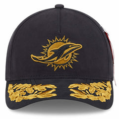 Miami Dolphins New Era x Alpha Industries A-Frame 9FORTY Adjustable Hat - Black Hats