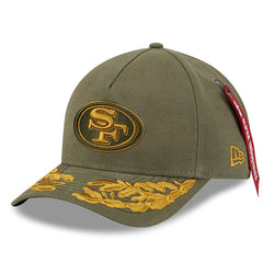San Francisco 49ers New Era x Alpha Industries A-Frame 9FORTY Adjustable Hat - Olive Hats