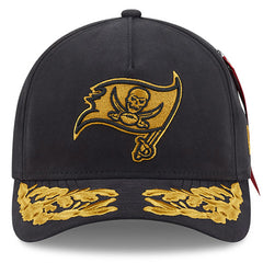 Tampa Bay Buccaneers New Era x Alpha Industries A-Frame 9FORTY Adjustable Hat - Black Hats