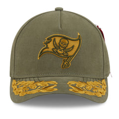Tampa Bay Buccaneers New Era x Alpha Industries A-Frame 9FORTY Adjustable Hat - Olive Hats
