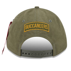 Tampa Bay Buccaneers New Era x Alpha Industries A-Frame 9FORTY Adjustable Hat - Olive Hats