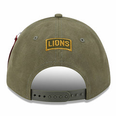 Detroit Lions New Era x Alpha Industries A-Frame 9FORTY Adjustable Hat - Olive Hats