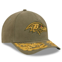 Baltimore Ravens New Era x Alpha Industries A-Frame 9FORTY Adjustable Hat - Olive Hats