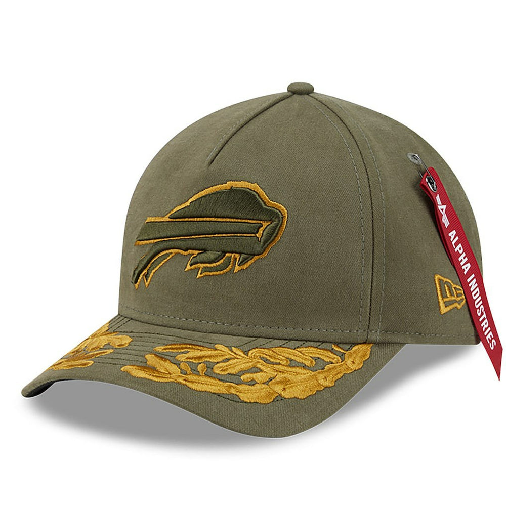 Buffalo Bills New Era x Alpha Industries A-Frame 9FORTY Adjustable Hat - Olive Hats