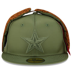 Dallas Cowboys New Era x Alpha Industries Dog Ears 59FIFTY Fitted Hat - Olive Hats