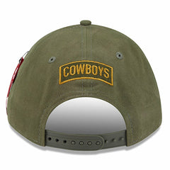 Dallas Cowboys New Era x Alpha Industries A-Frame 9FORTY Adjustable Hat - Olive Hats