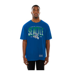 Seattle Seahawks New Era Combine Authentic Training Throwback T-Shirt - College Navy T-shirts