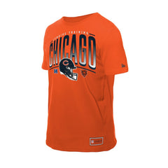 Chicago Bears New Era Combine Authentic Helmet T-Shirt - Orange T-shirts