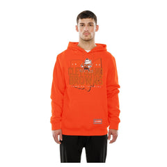 Cleveland Browns New Era Combine Authentic Local State Throwback Hoodie - Orange Hoodies