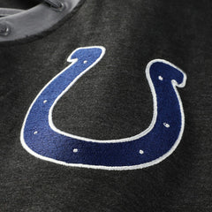 Indianapolis Colts New Era Women's Plus Size Throwback Lace-Up Long Sleeve T-Shirt - Black T-shirts