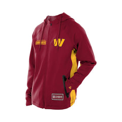 Washington Commanders New Era Combine Authentic Raglan Scuba Full-Zip Hoodie - Burgundy Hoodies