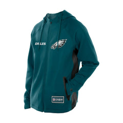 Philadelphia Eagles New Era Combine Authentic Raglan Scuba Full-Zip Hoodie - Midnight Green Hoodies