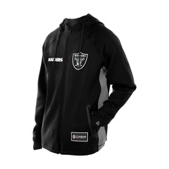 Las Vegas Raiders New Era Combine Authentic Raglan Scuba Full-Zip Hoodie - Black Hoodies