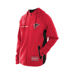Atlanta Falcons New Era Combine Authentic Raglan Scuba Full-Zip Hoodie - Red Hoodies