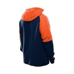 Chicago Bears New Era Combine Authentic Color Block Raglan Pullover Hoodie - Navy Hoodies