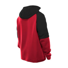 Atlanta Falcons New Era Combine Authentic Color Block Raglan Pullover Hoodie - Red Hoodies