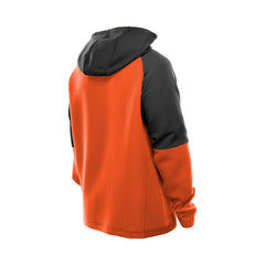 Cincinnati Bengals New Era Combine Authentic Color Block Raglan Pullover Hoodie - Orange Hoodies