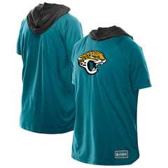 Jacksonville Jaguars New Era Combine Authentic Hooded Raglan Short-Sleeve T-Shirt - Teal T-shirts