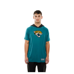 Jacksonville Jaguars New Era Combine Authentic Hooded Raglan Short-Sleeve T-Shirt - Teal T-shirts