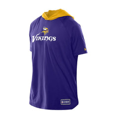 Minnesota Vikings New Era Combine Authentic Hooded Raglan Short-Sleeve T-Shirt - Purple T-shirts