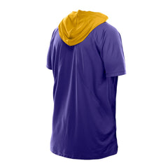 Minnesota Vikings New Era Combine Authentic Hooded Raglan Short-Sleeve T-Shirt - Purple T-shirts