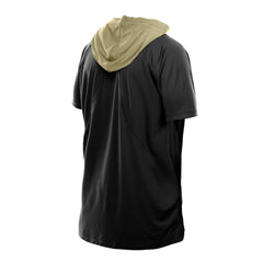New Orleans Saints New Era Combine Authentic Hooded Raglan Short-Sleeve T-Shirt - Black T-shirts