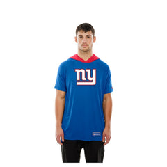 New York Giants New Era Combine Authentic Hooded Raglan Short-Sleeve T-Shirt - Royal T-shirts