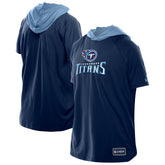 Tennessee Titans New Era Combine Authentic Hooded Raglan Short-Sleeve T-Shirt - Navy T-shirts