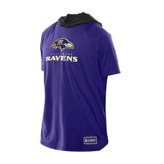 Baltimore Ravens New Era Combine Authentic Hooded Raglan Short-Sleeve T-Shirt - Purple T-shirts