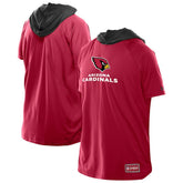 Arizona Cardinals New Era Combine Authentic Hooded Raglan Short-Sleeve T-Shirt - Cardinal T-shirts