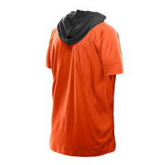 Cincinnati Bengals New Era Combine Authentic Hooded Raglan Short-Sleeve T-Shirt - Orange T-shirts