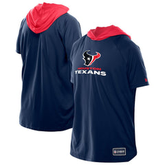 Houston Texans New Era Combine Authentic Hooded Raglan Short-Sleeve T-Shirt - Navy T-shirts