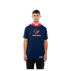 Houston Texans New Era Combine Authentic Hooded Raglan Short-Sleeve T-Shirt - Navy T-shirts
