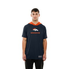 Denver Broncos New Era Combine Authentic Hooded Raglan Short-Sleeve T-Shirt - Navy T-shirts