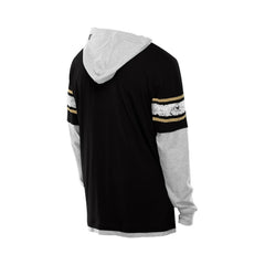 New Orleans Saints New Era Twofer Layered Long Sleeve Hoodie T-Shirt - Black Hoodies