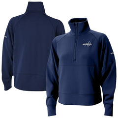 Washington Capitals Columbia Women's Wickhams Hills Raglan Omni-Wick Half-Zip Pullover - Navy | US 202633151
