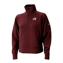Colorado Avalanche Columbia Women's Wickhams Hills Raglan Omni-Wick Half-Zip Pullover - Maroon | US 202633154