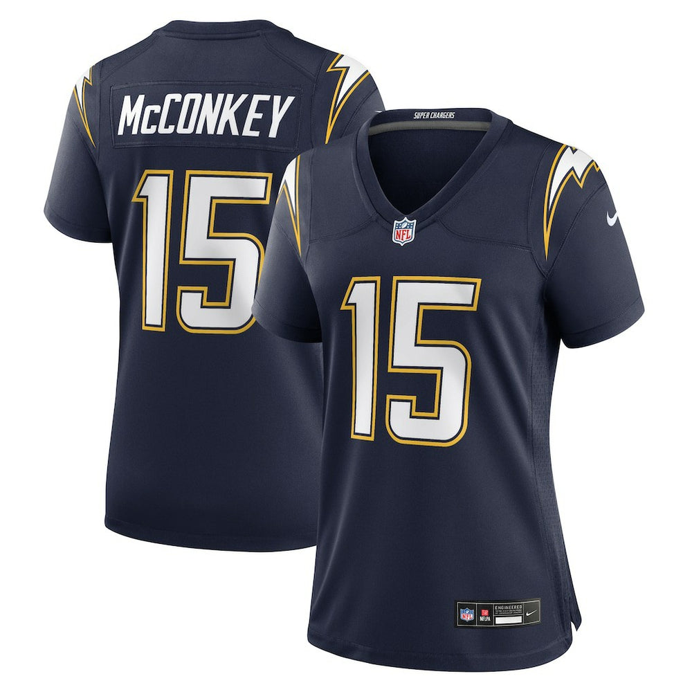 Ladd McConkey Los Angeles Chargers Women's Alternate Super Chargers Game Jersey - Navy Jerseys