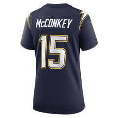 Ladd McConkey Los Angeles Chargers Women's Alternate Super Chargers Game Jersey - Navy Jerseys