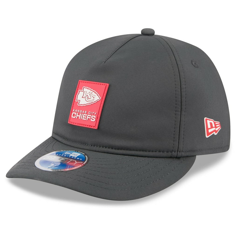 Kansas City Chiefs New Era 2025 Sideline Cold Weather Retro Crown 59FIFTY Fitted Hat - Charcoal Hats