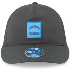 Los Angeles Chargers New Era 2025 Sideline Cold Weather Retro Crown 59FIFTY Fitted Hat - Charcoal Hats