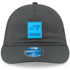 Carolina Panthers New Era 2025 Sideline Cold Weather Retro Crown 59FIFTY Fitted Hat - Charcoal Hats